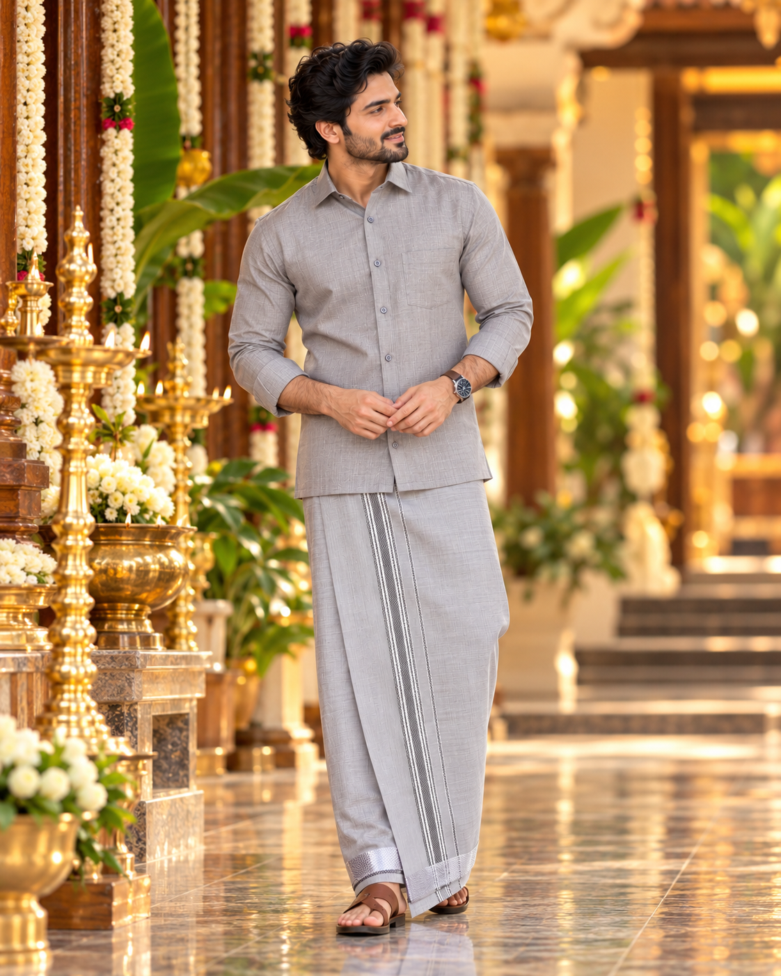 Vaibhava Tissue Combo – Grey Cotton Tissue — Cotton Tissue