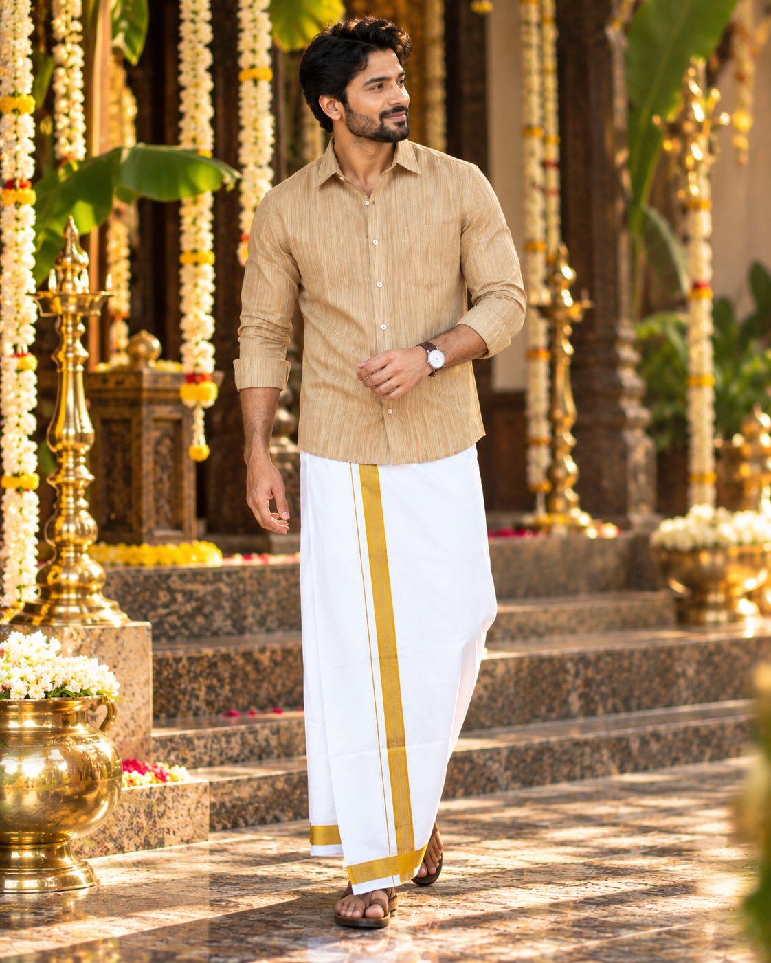 Mellizhai Cotton Shirts & Dhotis — Neythal